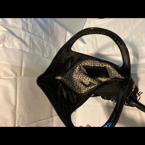 Shoulder cross body unique pattern suede - Picture 7 of 8